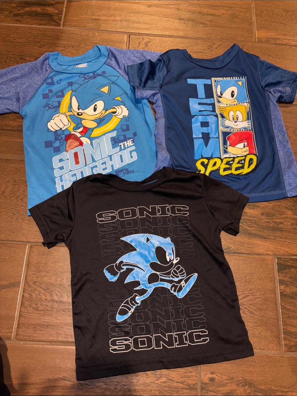 Sonic The Hedgehog Size 4T Shirts